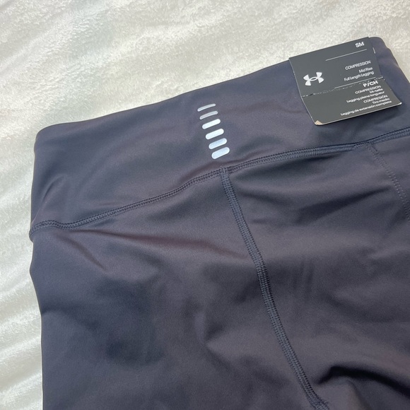 NWT Womens Black and Purple Compression Under Armour Athletic Legging Size S - Picture 9 of 10